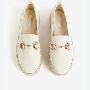 H&M canvas espadrilles in a loafer style,